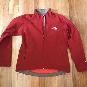 Rust colored The North Face jacket